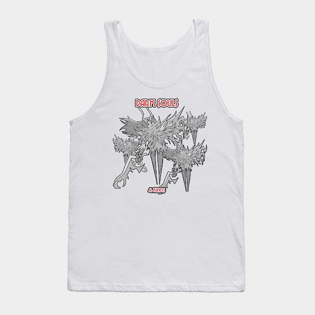 4 Kings Cuphead Style Tank Top by Mustakro